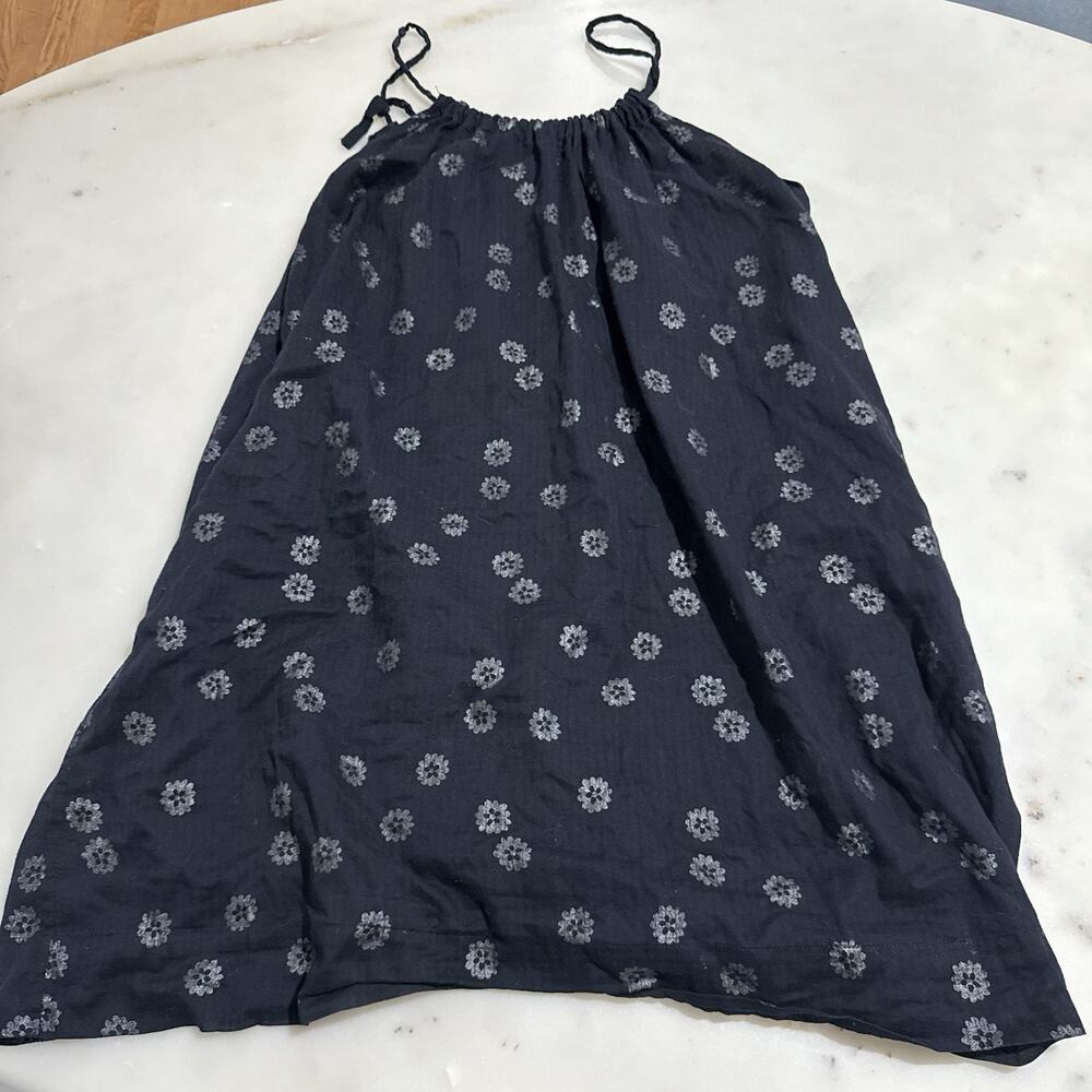 Old Navy Floral Embroidered Spaghetti Strap Drawstring Neckline Dress XXL Boho